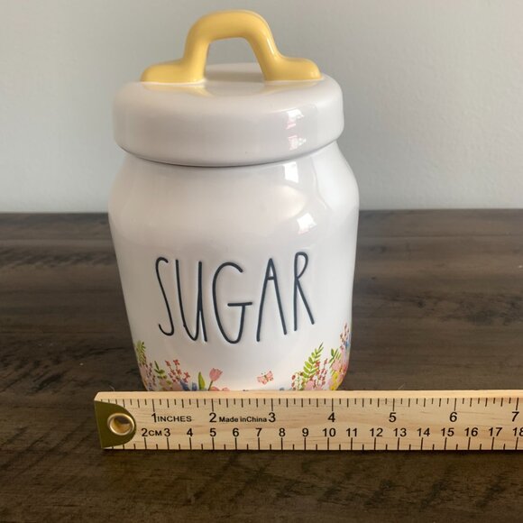 NEW RELEASE 2023 | Rae Dunn | Spring Floral 'SUGAR' Small Canister - Picture 7 of 7